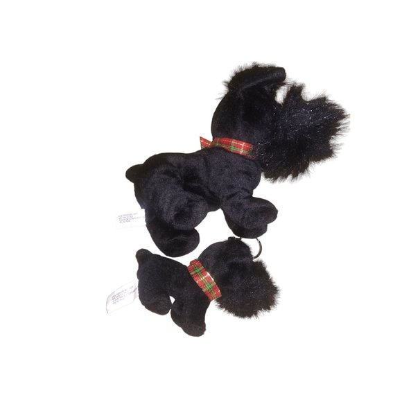 Avon Y2k Scottie MacDougal Stuffed Dog Millennium Full O Beans Plush Key Ring Lo - Picture 6 of 12